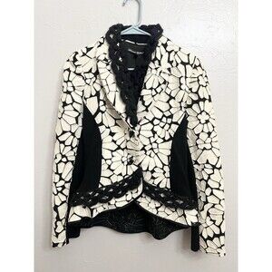 Vintage Y2K 90s Tricot Chic Italian Floral Blazer $350+ Grunge Chic 42 US 6